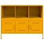 Cold-rolled steel sideboard in yellow, 100.5x39x79 cm by , Sideboards - Ref: Foro24-843093, Price: 119,91 €, Discount: %