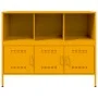 Cold-rolled steel sideboard in yellow, 100.5x39x79 cm by , Sideboards - Ref: Foro24-843093, Price: 153,15 €, Discount: %