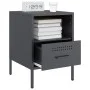 Nachttisch aus kaltgewalztem Stahl in Anthrazit 36x39x50,5 cm von , Nachttische - Ref: Foro24-843058, Preis: 70,70 €, Rabatt: %