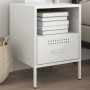 Mesita de noche de acero laminado en frío blanco 36x39x50,5 cm de , Mesitas de noche - Ref: Foro24-843064, Precio: 62,39 €