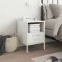 Nachttisch aus kaltgewalztem Stahl in Weiß 36x39x50,5 cm von , Nachttische - Ref: Foro24-843064, Preis: 61,66 €, Rabatt: %