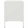 Mesita de noche de acero laminado en frío blanco 36x39x50,5 cm de , Mesitas de noche - Ref: Foro24-843064, Precio: 62,39 €
