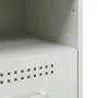 Mesita de noche de acero laminado en frío blanco 36x39x50,5 cm de , Mesitas de noche - Ref: Foro24-843064, Precio: 61,66 €, D...