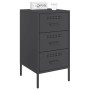 Nachttische, 2 Stück, kaltgewalzter Stahl, schwarz, 36x39x68 cm. von , Nachttische - Ref: Foro24-843079, Preis: 160,97 €, Rab...