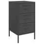 Nachttische, 2 Stück, kaltgewalzter Stahl, schwarz, 36x39x68 cm. von , Nachttische - Ref: Foro24-843079, Preis: 160,97 €, Rab...
