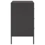 Bedside tables 2 units cold-rolled steel black 36x39x68 cm by , Nightstands - Ref: Foro24-843079, Price: 135,34 €, Discount: %