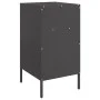 Bedside tables 2 units cold-rolled steel black 36x39x68 cm by , Nightstands - Ref: Foro24-843079, Price: 135,34 €, Discount: %