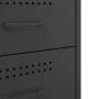 Bedside tables 2 units cold-rolled steel black 36x39x68 cm by , Nightstands - Ref: Foro24-843079, Price: 135,34 €, Discount: %