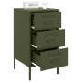 Mesitas de noche 2 uds acero laminado verde oliva 36x39x68 cm de , Mesitas de noche - Ref: Foro24-843087, Precio: 169,75 €, D...