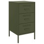 Nachttische, 2 Stück, aus grünem Olivenstahlblech, 36x39x68 cm. von , Nachttische - Ref: Foro24-843087, Preis: 169,82 €, Raba...