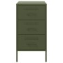 Mesitas de noche 2 uds acero laminado verde oliva 36x39x68 cm de , Mesitas de noche - Ref: Foro24-843087, Precio: 169,75 €, D...