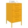 Bedside tables 2 units yellow laminated steel 36x39x68 cm by , Nightstands - Ref: Foro24-843085, Price: 167,90 €, Discount: %