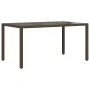 Garden table and 5-piece chair set with brown synthetic rattan cushions. by , Garden sets - Ref: Foro24-3276917, Price: 584,2...