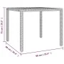 Garden table and 5-piece chair set with gray synthetic rattan cushions. by , Garden sets - Ref: Foro24-3276886, Price: 601,29...