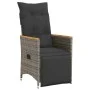 Garden table and 5-piece chair set with gray synthetic rattan cushions. by , Garden sets - Ref: Foro24-3276969, Price: 629,18...