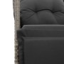 Garden table and 5-piece chair set with gray synthetic rattan cushions. by , Garden sets - Ref: Foro24-3276969, Price: 668,20...