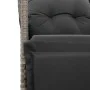 Garden table and 5-piece chair set with gray synthetic rattan cushions. by , Garden sets - Ref: Foro24-3276969, Price: 629,18...