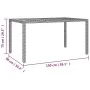 Garden table and 5-piece chair set with gray synthetic rattan cushions. by , Garden sets - Ref: Foro24-3276969, Price: 629,18...