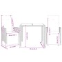 Gartentisch und Stühle 3-teilig und Kissen aus braunem Kunst-Rattan. von , Gartensets - Ref: Foro24-3276915, Preis: 326,11 €,...
