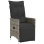 Garden table and 9-piece chair set with gray synthetic rattan cushions. by , Garden sets - Ref: Foro24-3276892, Price: 1,00 €...