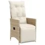 Garden table and chairs set 7 pieces with beige PE rattan cushions by , Garden sets - Ref: Foro24-3276943, Price: 943,04 €, D...