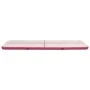 Inflatable gymnastics mat with pink PVC pump 800x100x15 cm by vidaXL, Pilates and yoga mats - Ref: Foro24-92673, Price: 333,0...