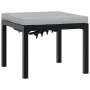 Garden bench with 3-piece cushions, steel frame with black powder coating. by , Garden sets - Ref: Foro24-3283642, Price: 250...