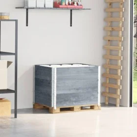 Pallet necklaces 3 units solid gray pine wood 80x60 cm by , Loading platforms and pallets - Ref: Foro24-3295364, Price: 81,22...