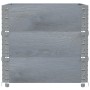 Pallet necklaces 3 units solid gray pine wood 80x60 cm by , Loading platforms and pallets - Ref: Foro24-3295364, Price: 79,92...