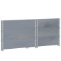 Palettenhalsketten, 3 Stück Massivholz aus grauer Kiefer, 80x60 cm. von , Ladeplattformen und Paletten - Ref: Foro24-3295364,...