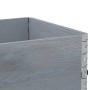Palettenhalsketten, 3 Stück Massivholz aus grauer Kiefer, 80x60 cm. von , Ladeplattformen und Paletten - Ref: Foro24-3295364,...