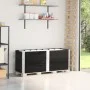 Pallet necklaces 3 units solid black pine wood 150x50 cm by , Loading platforms and pallets - Ref: Foro24-3295379, Price: 127...