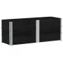 Pallet necklaces 3 units solid black pine wood 150x50 cm by , Loading platforms and pallets - Ref: Foro24-3295379, Price: 127...