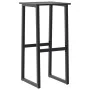 High table and garden stools set 7 pieces black steel by , Garden sets - Ref: Foro24-3283753, Price: 484,97 €, Discount: %