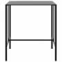 High table and garden stools set 7 pieces black steel by , Garden sets - Ref: Foro24-3283753, Price: 484,97 €, Discount: %