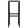 High table and garden stools set 5 pieces black steel by , Garden sets - Ref: Foro24-3283751, Price: 343,53 €, Discount: %