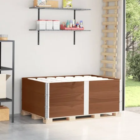 Pallet necklaces 3 units solid pine wood brown 150x100 cm by , Loading platforms and pallets - Ref: Foro24-3295385, Price: 15...