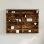 Vitrina de madera de ingeniería roble ahumado 80x8,5x58 cm de , Estantes y estanterías - Ref: Foro24-847958, Precio: 44,98 €,...