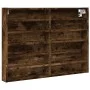 Engineered smoked oak wood display case 80x8.5x58 cm by , Shelves and shelves - Ref: Foro24-847958, Price: 44,99 €, Discount: %