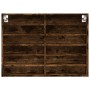 Engineered smoked oak wood display case 80x8.5x58 cm by , Shelves and shelves - Ref: Foro24-847958, Price: 45,75 €, Discount: %