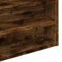 Engineered smoked oak wood display case 80x8.5x58 cm by , Shelves and shelves - Ref: Foro24-847958, Price: 44,99 €, Discount: %