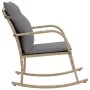 Garden rocking chair with beige synthetic rattan cushions by , Garden chairs - Ref: Foro24-369021, Price: 99,26 €, Discount: %