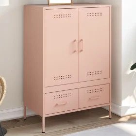 Kaltgewalzter Stahlschrank in Rosa 68x39x101,5 cm von , Sideboards - Ref: Foro24-843109, Preis: 177,94 €, Rabatt: %