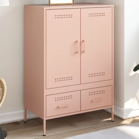 Cold-rolled steel sideboard in pink, 68x39x101.5 cm by , Sideboards - Ref: Foro24-843109, Price: 177,94 €, Discount: %
