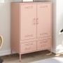 Cold-rolled steel sideboard in pink, 68x39x101.5 cm by , Sideboards - Ref: Foro24-843109, Price: 180,27 €, Discount: %
