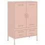 Cold-rolled steel sideboard in pink, 68x39x101.5 cm by , Sideboards - Ref: Foro24-843109, Price: 177,94 €, Discount: %