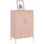 Cold-rolled steel sideboard in pink, 68x39x101.5 cm by , Sideboards - Ref: Foro24-843109, Price: 177,94 €, Discount: %