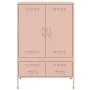 Cold-rolled steel sideboard in pink, 68x39x101.5 cm by , Sideboards - Ref: Foro24-843109, Price: 177,94 €, Discount: %