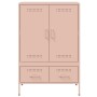 Kaltgewalzter Stahlschrank in Rosa 68x39x101,5 cm von , Sideboards - Ref: Foro24-843109, Preis: 179,96 €, Rabatt: %
