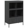 Cold-rolled black steel sideboard 68x39x101.5 cm by , Sideboards - Ref: Foro24-843102, Price: 146,69 €, Discount: %